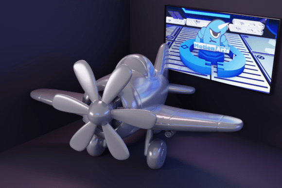 3D Cartoon Vintage Airplane: A Nostalgic Journey in Digital Design