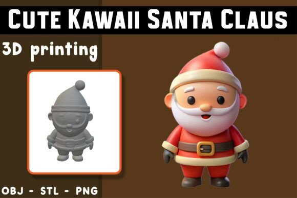 Bringing Holiday Magic to Life: A Deep Dive into the Cute Kawaii Santa Claus 3D Model