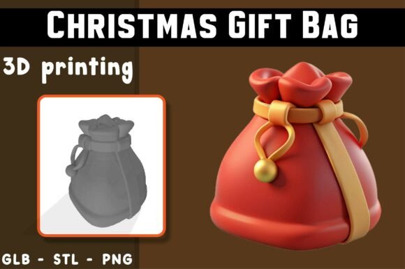 Bringing Holiday Magic to Life with a Christmas Gift Bag 3D Model