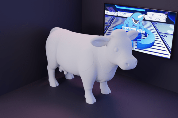 Cartoon Cow: A Playful 3D Design for Makers