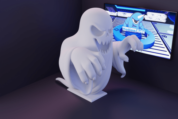 Cartoon Ghost: Bringing Spooky Charm to Your 3D Printing Projects