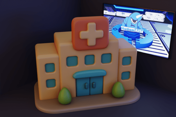 Cartoon Hospital: A Playful 3D Print Model