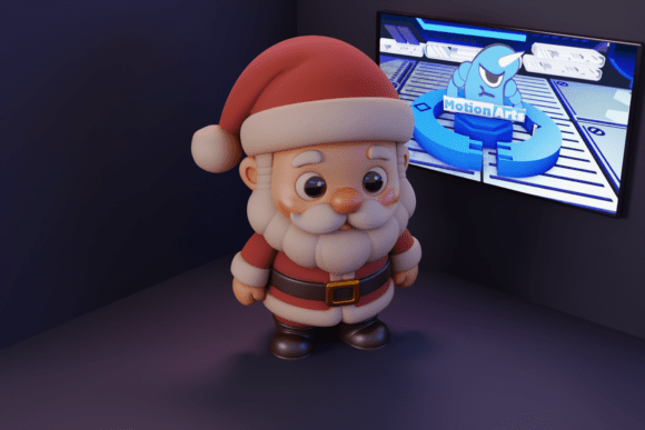 Cartoon Santa Claus: 3D Print Ideas