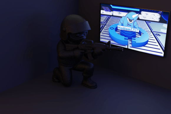 Cartoon Soldier: Balancing Style and Printability in 3D Design