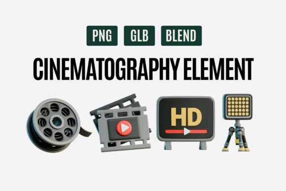Cinematography Element 3D Set 04: A Visual Guide