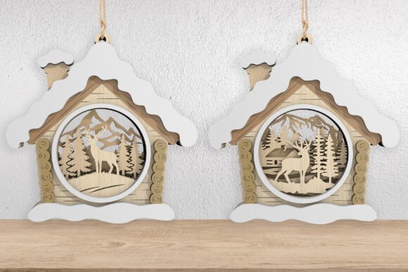 Crafting Depth and Atmosphere: The Strategic Value of the Winter Reindeer House Ornament SVG Bundle