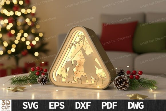 Creating Magic at Home: A Guide to the 3D Santa with Child Light Box SVG