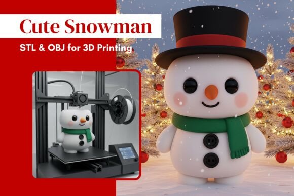 Cute Snowman 3D Print Design Guide