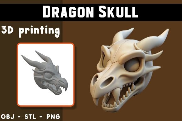Dragon Skull 3D Model: A Digital Masterpiece
