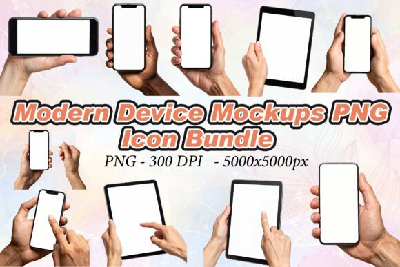 Elevate Designs with Modern Device Mockups PNG
