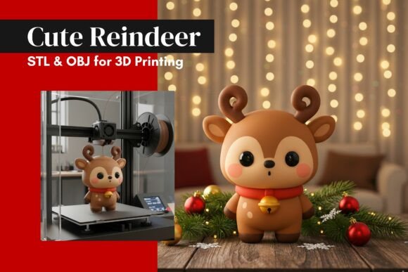 Evaluating the Cute Christmas Reindeer 3D Model for Festive Printing