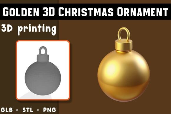 Golden Christmas Ornament 3D Model: A Guide to Quality and Usability