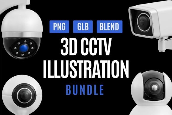 Mastering Visual Realism with a 3D CCTV Security Camera Collection