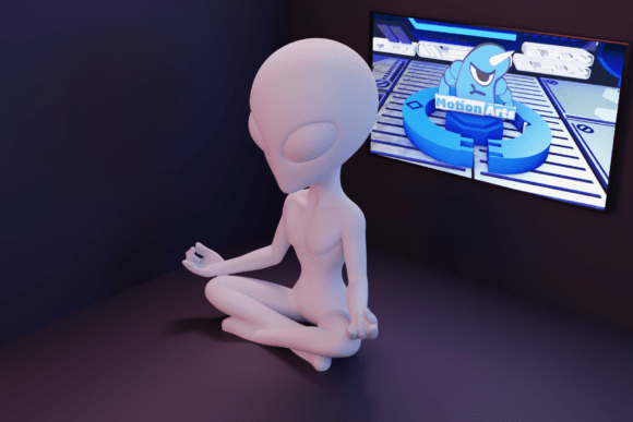 Meditating Alien: A 3D Printing Model for Sci-Fi and Spiritual Decor