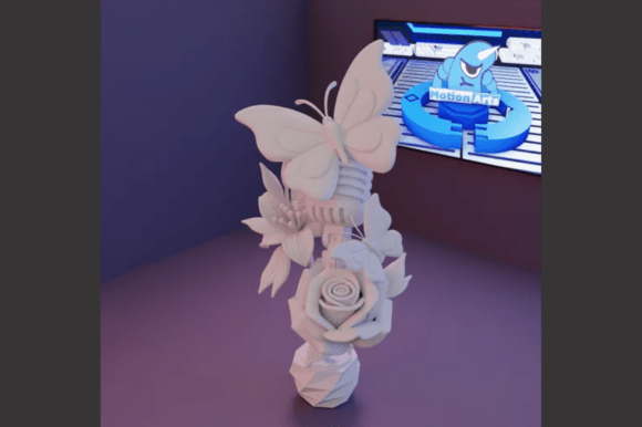 Microphone with Flowers STL: Blending Art, Music, and 3D Printing Nature