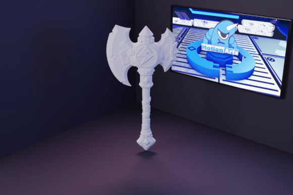 RPG Axe 3D STL File for Fantasy Fans