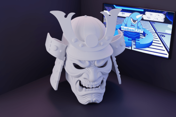 Samurai Helmet: 3D STL Model Guide
