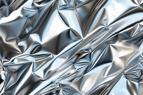 Shiny Silver Foil Texture: Elevating Design with Metallic Realism