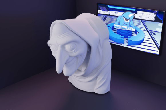 Witch STL Model for 3D Printing